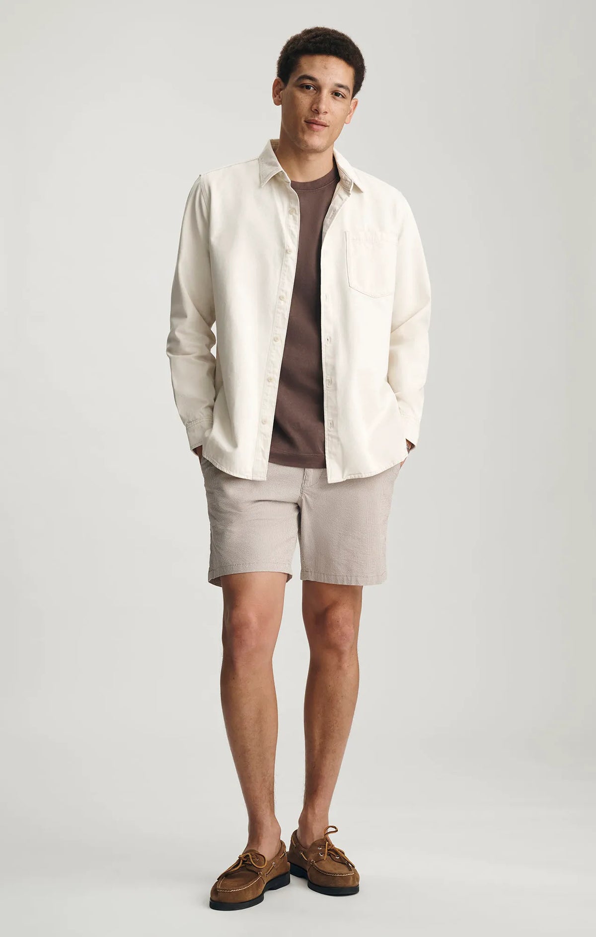 ECRU LINEN DENIM
