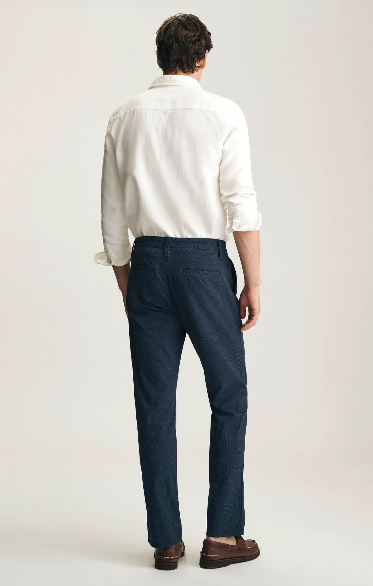 NAVY STRIPE SEERSUCKER