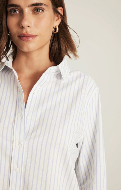 WHITE BLUE STRIPE
