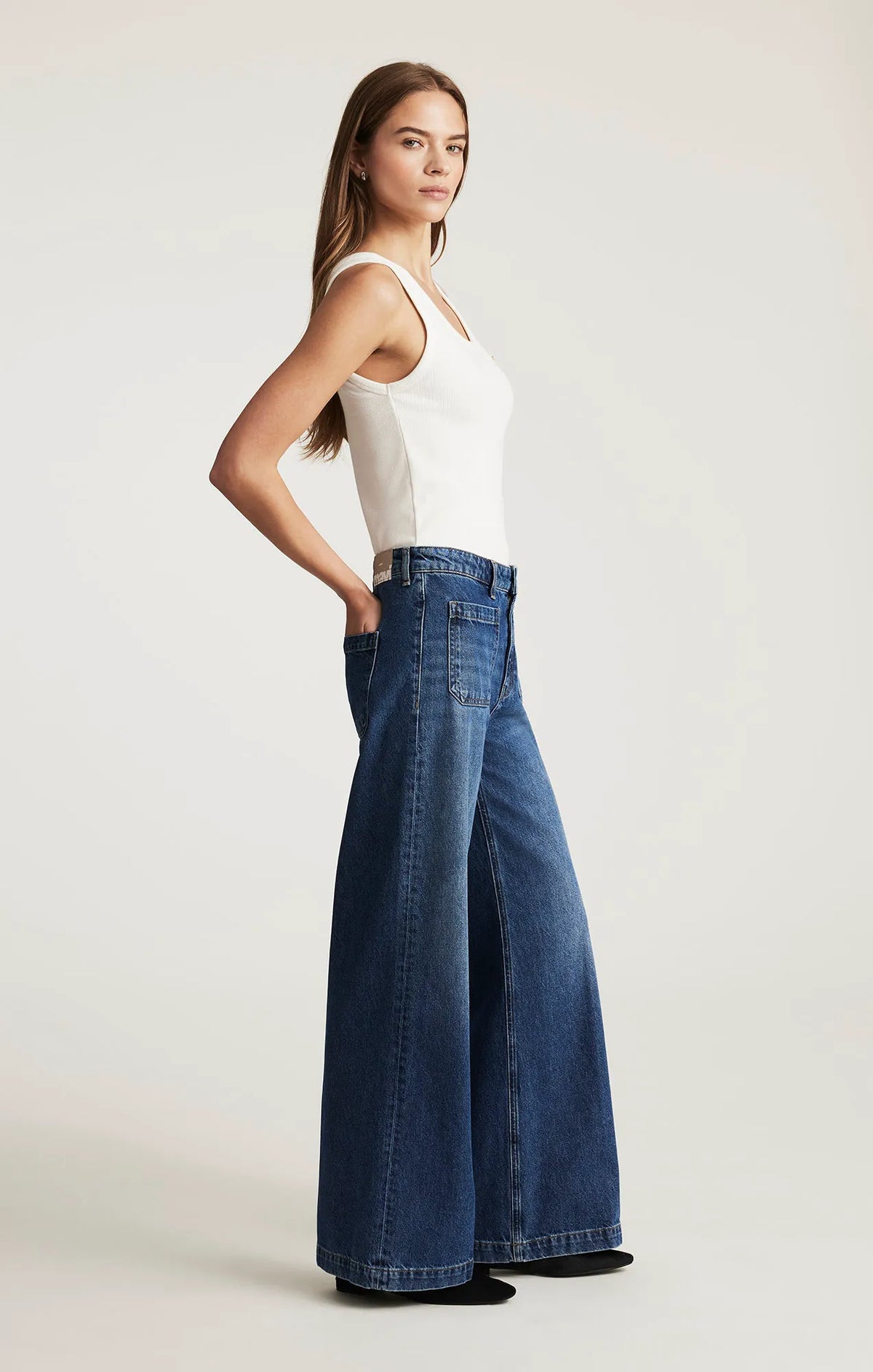 Dark Brushed Classic Denim