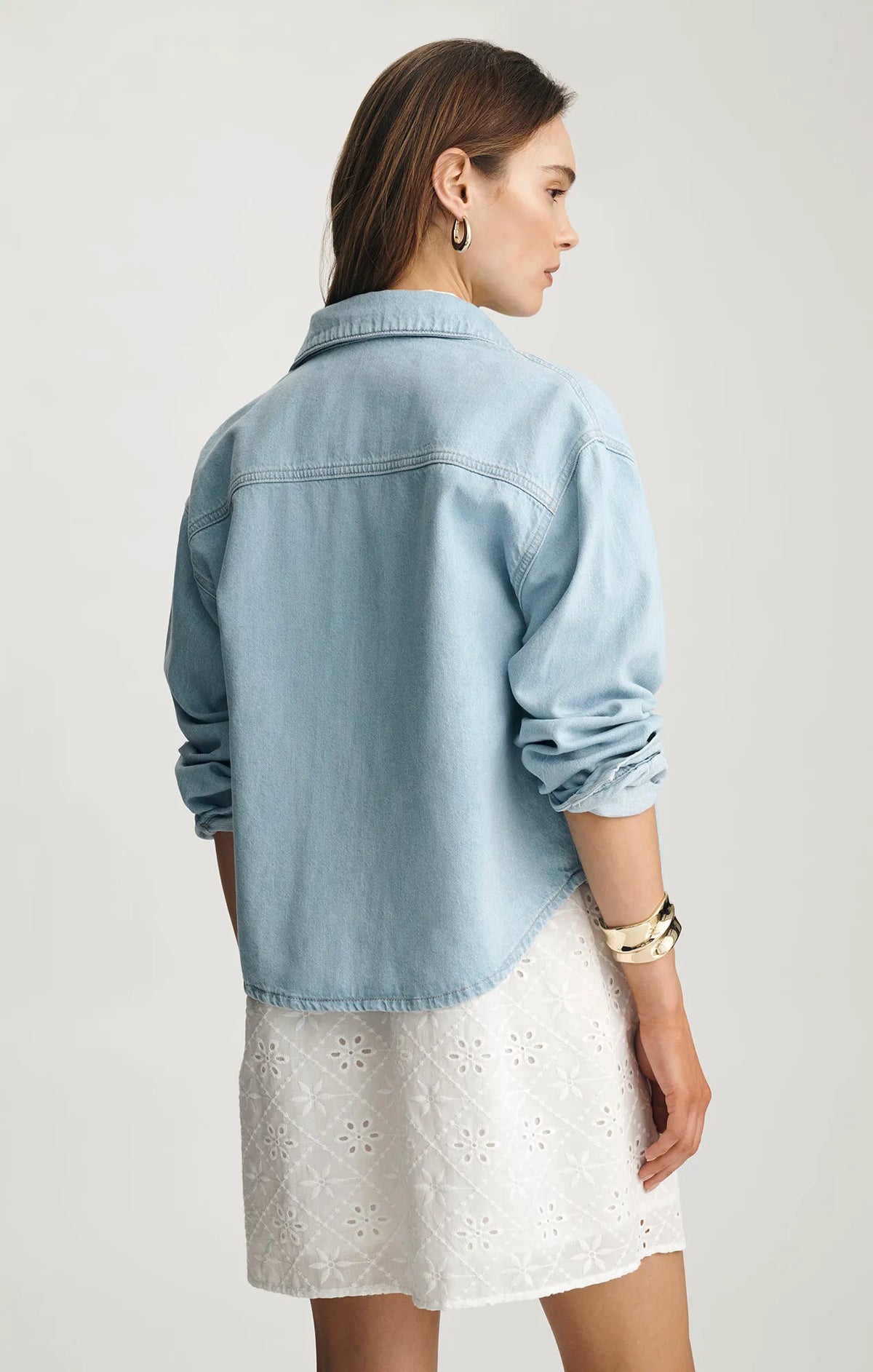 BLEACHED LINEN DENIM