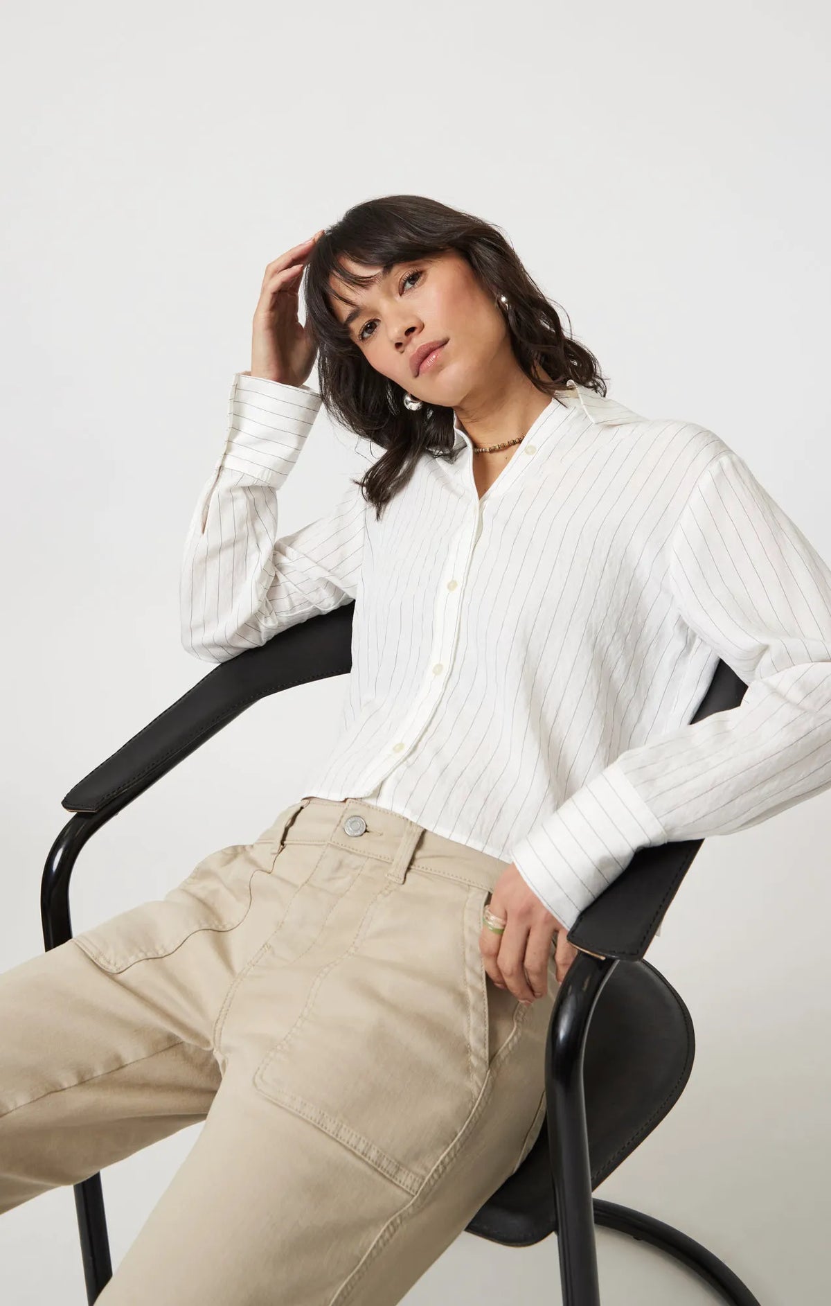 BLACK PIN STRIPE
