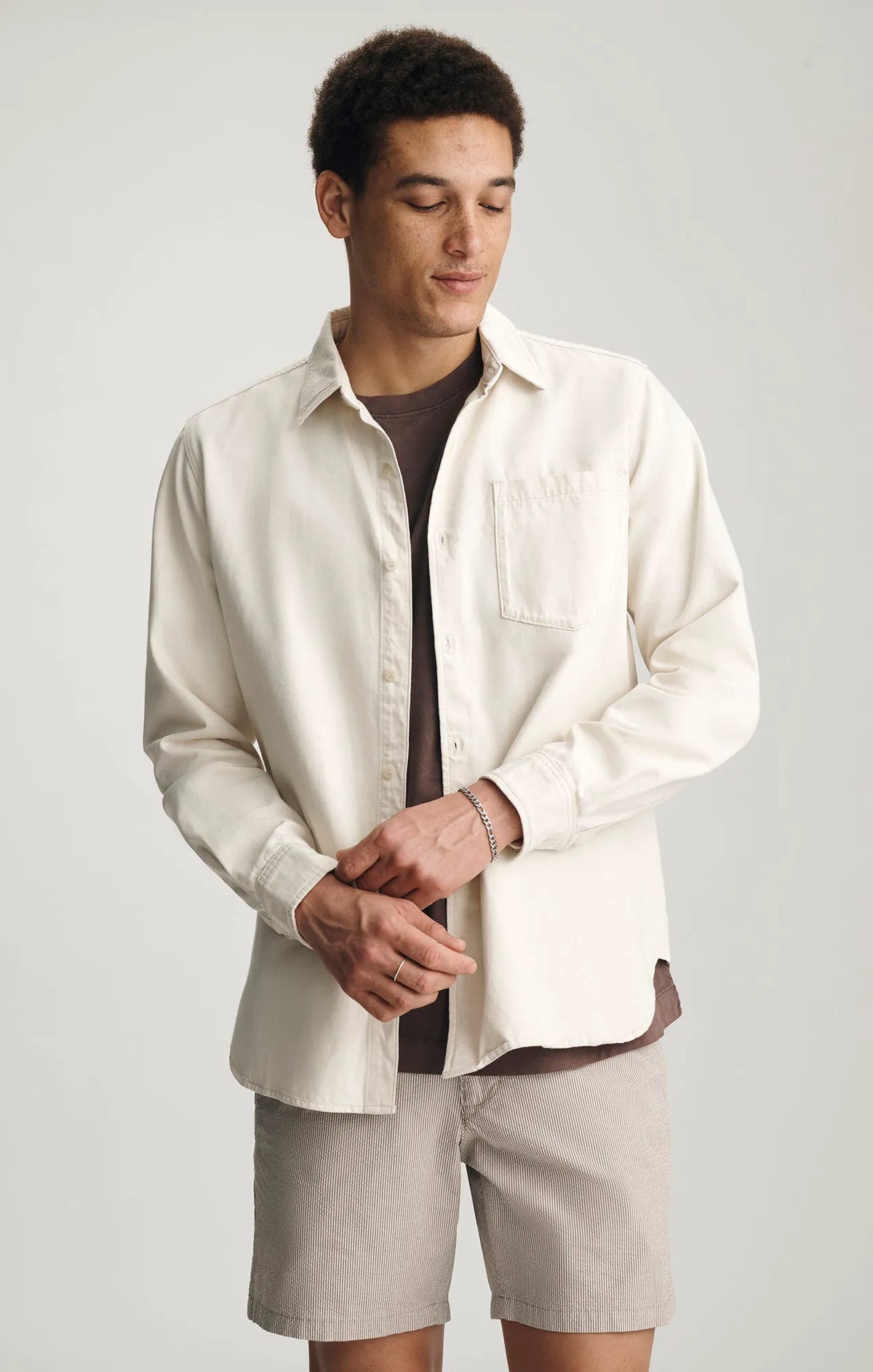 ECRU LINEN DENIM