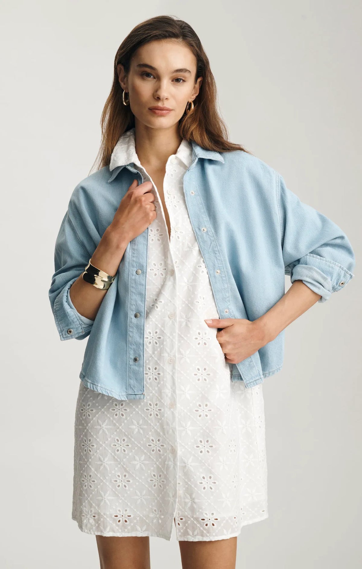 BLEACHED LINEN DENIM