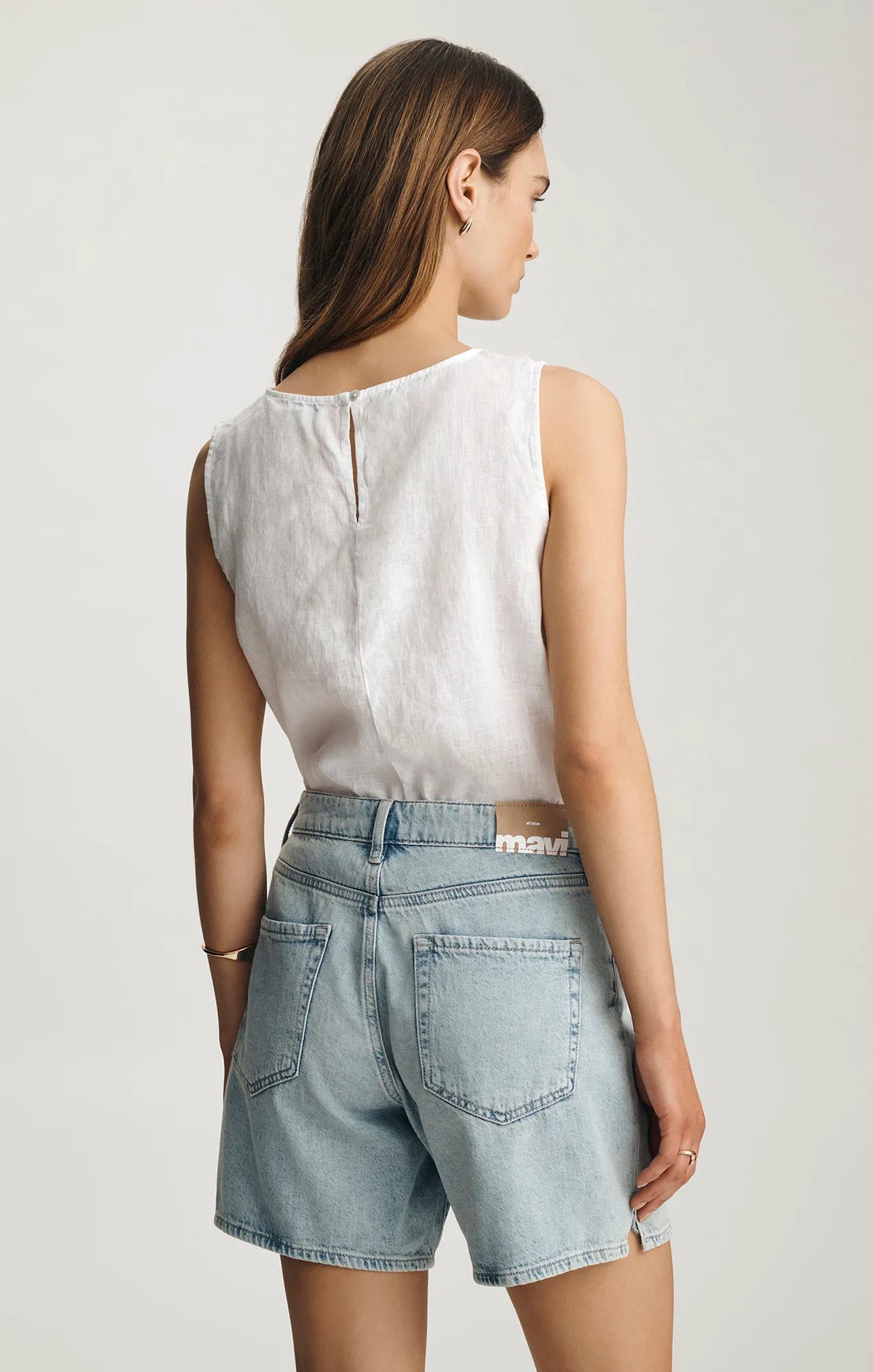 BLEACHED LINEN DENIM