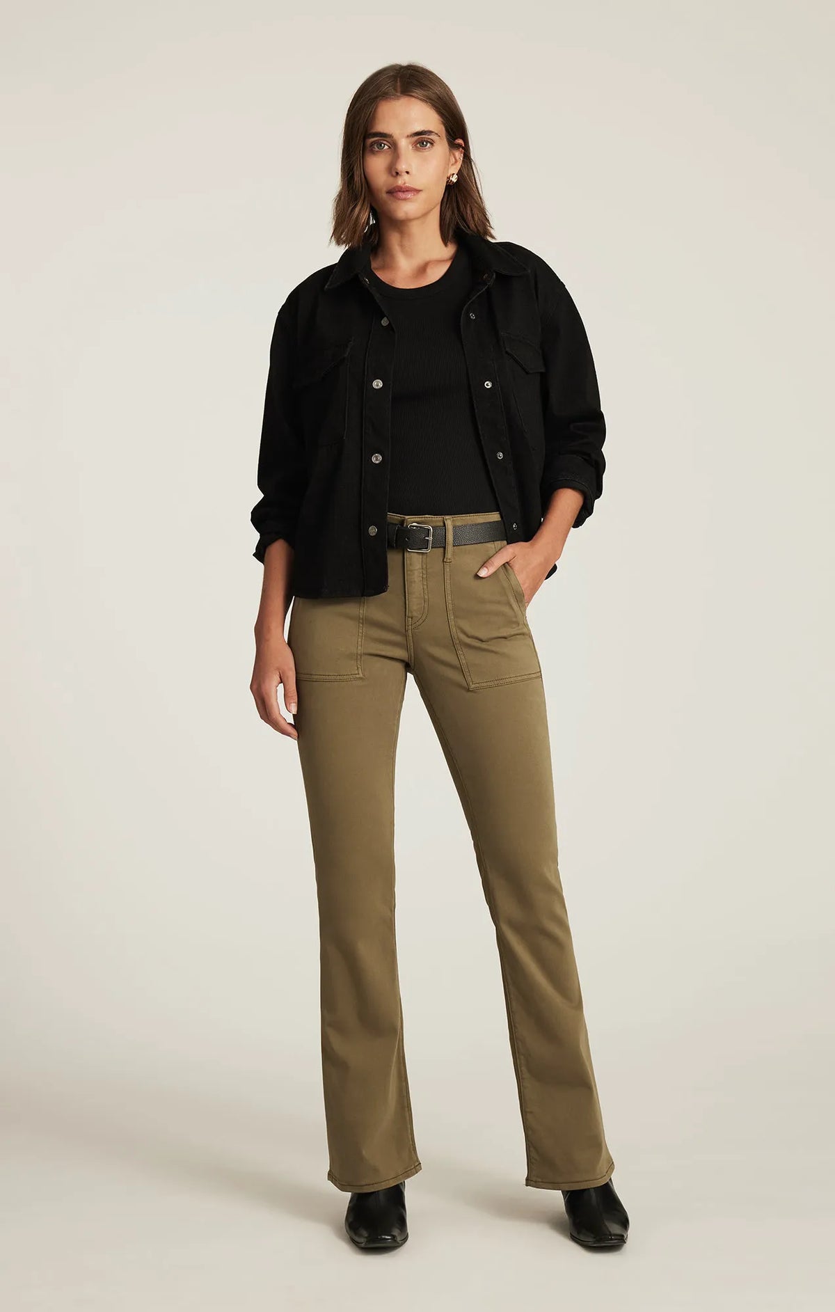 DARK OLIVE SATEEN