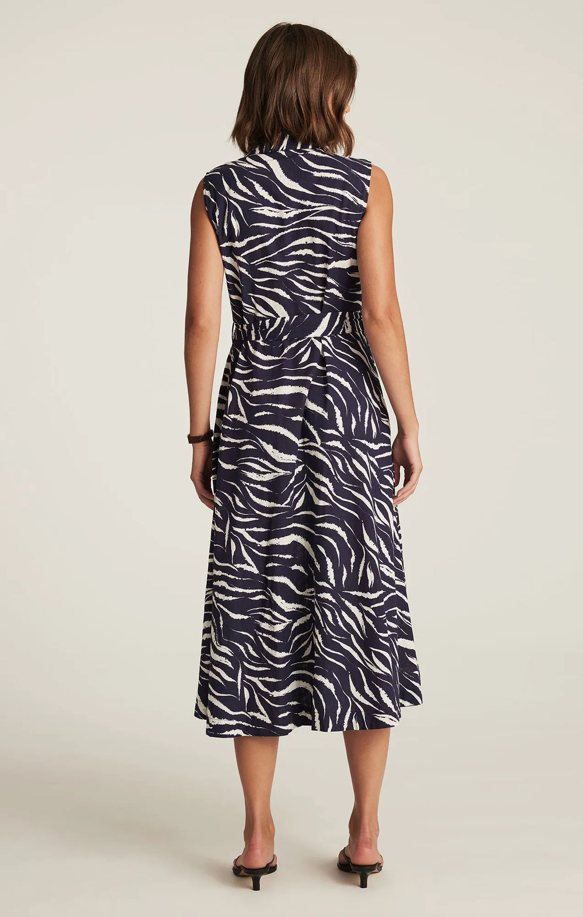 DARK NAVY ZEBRA PRINT