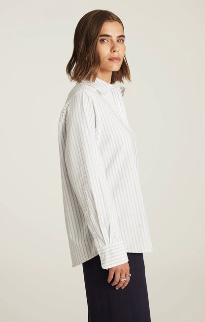 WHITE BLUE STRIPE