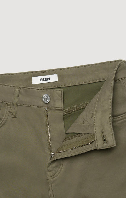 Dark Olive Sateen