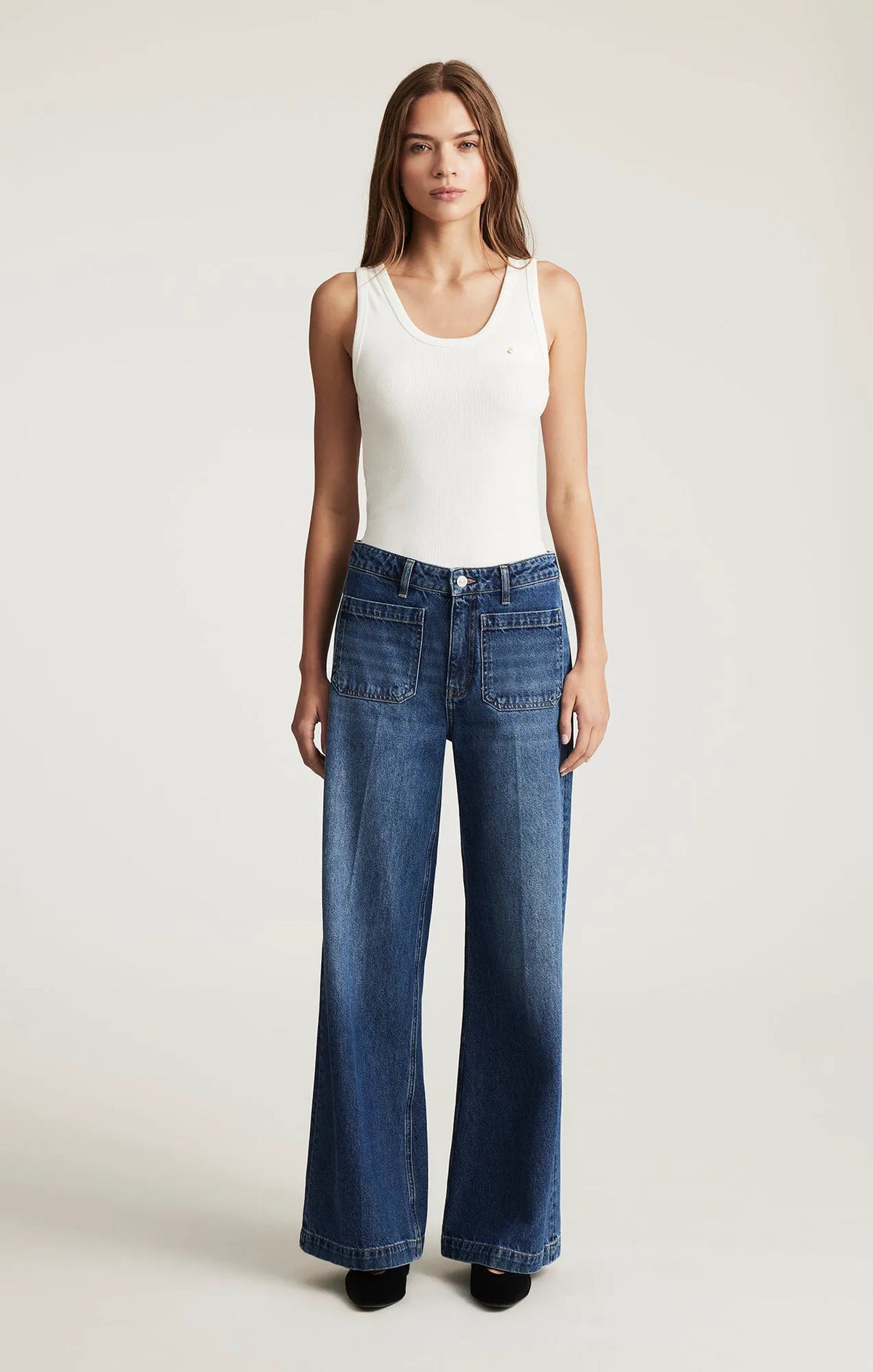 Dark Brushed Classic Denim