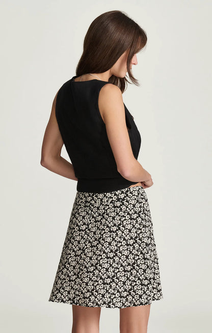 NAVY FLOWER PRINT