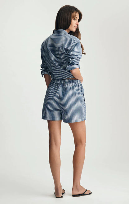 Striped Dark Blue