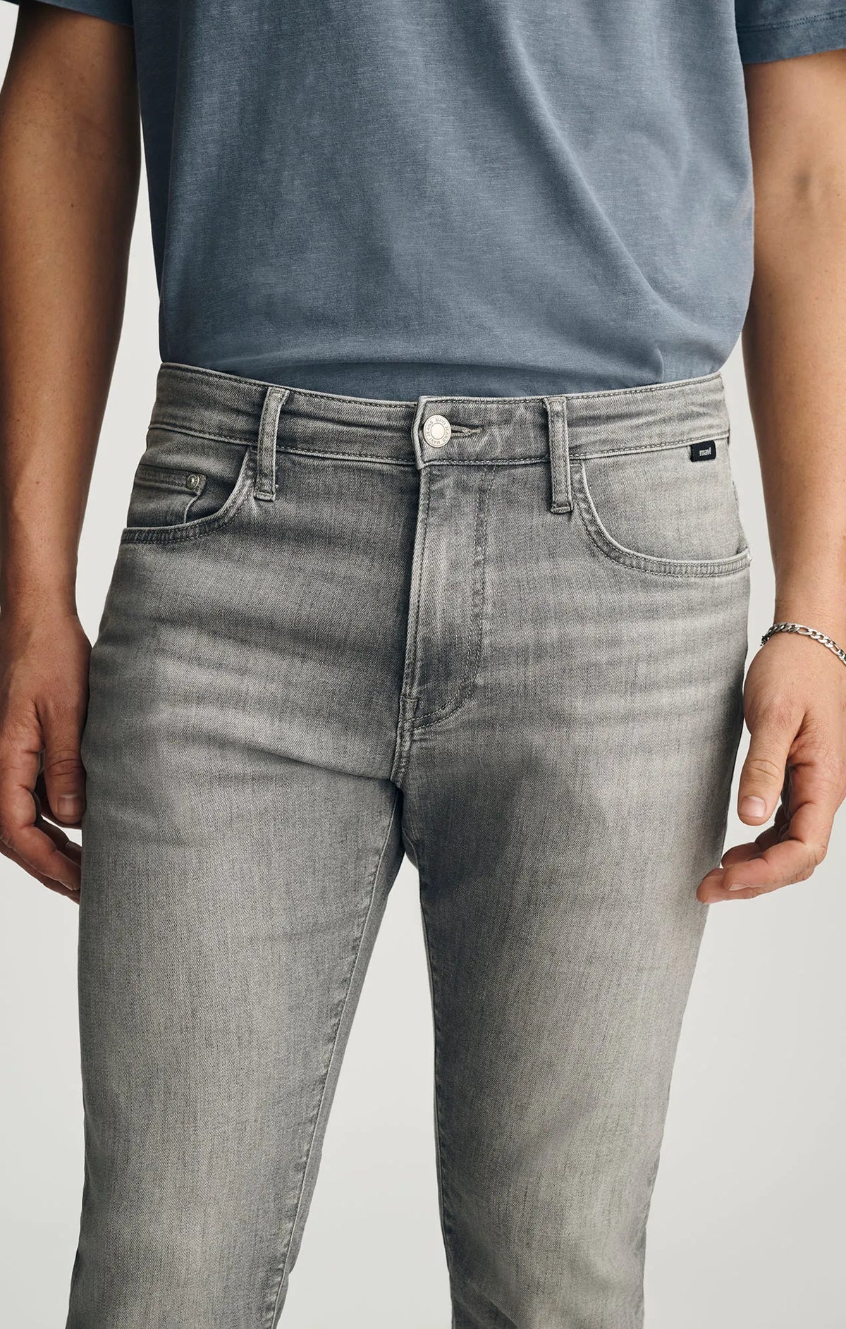 Grey Brushed Feather Blue