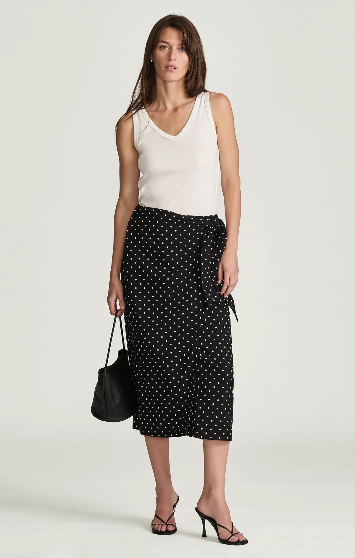 BLACK POLKA DOT PRINTED