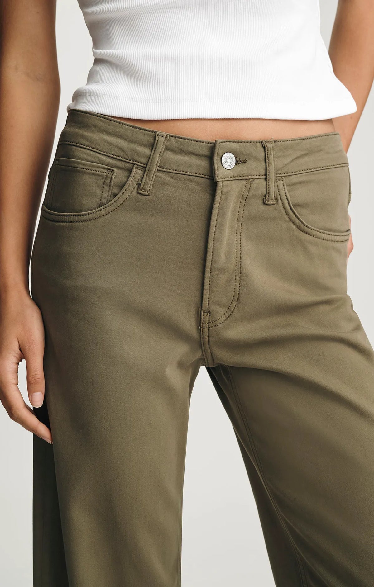 Dark Olive Sateen