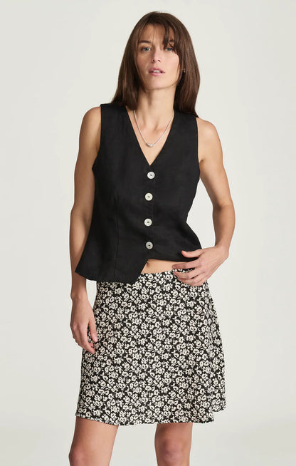 NAVY FLOWER PRINT
