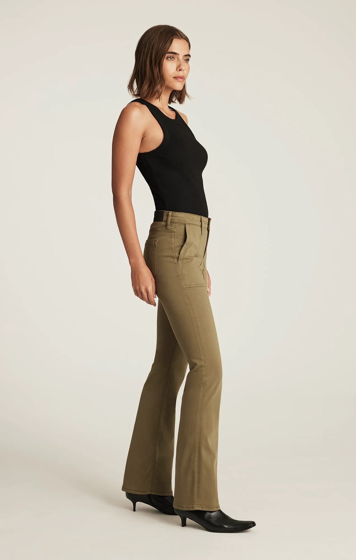 DARK OLIVE SATEEN