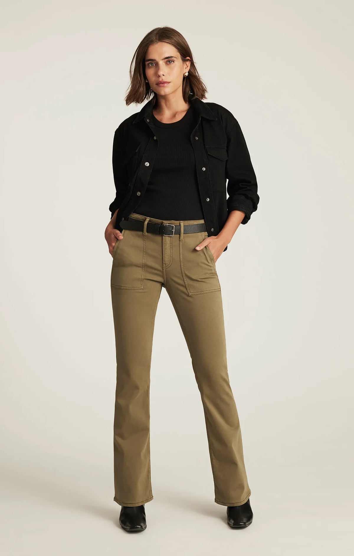 DARK OLIVE SATEEN