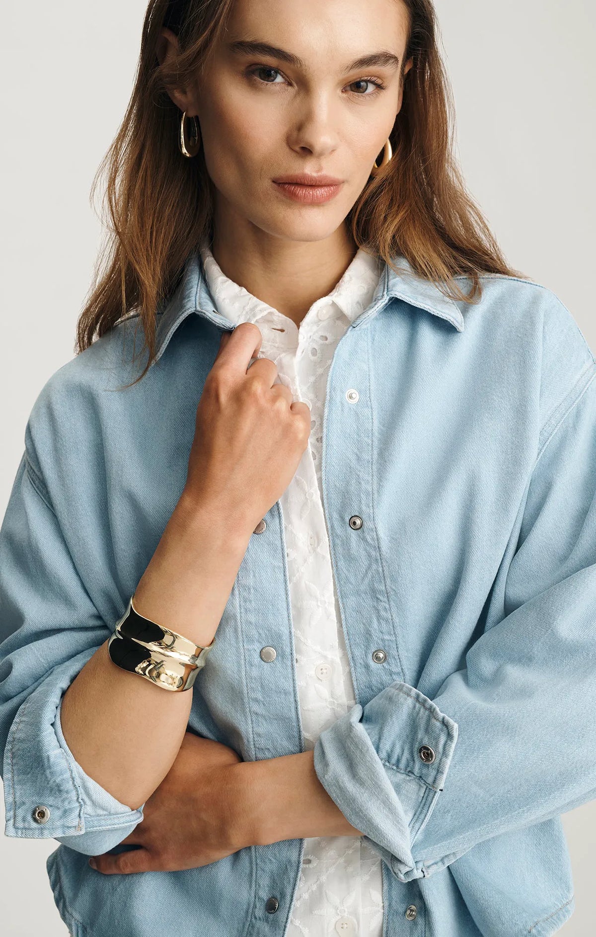 BLEACHED LINEN DENIM