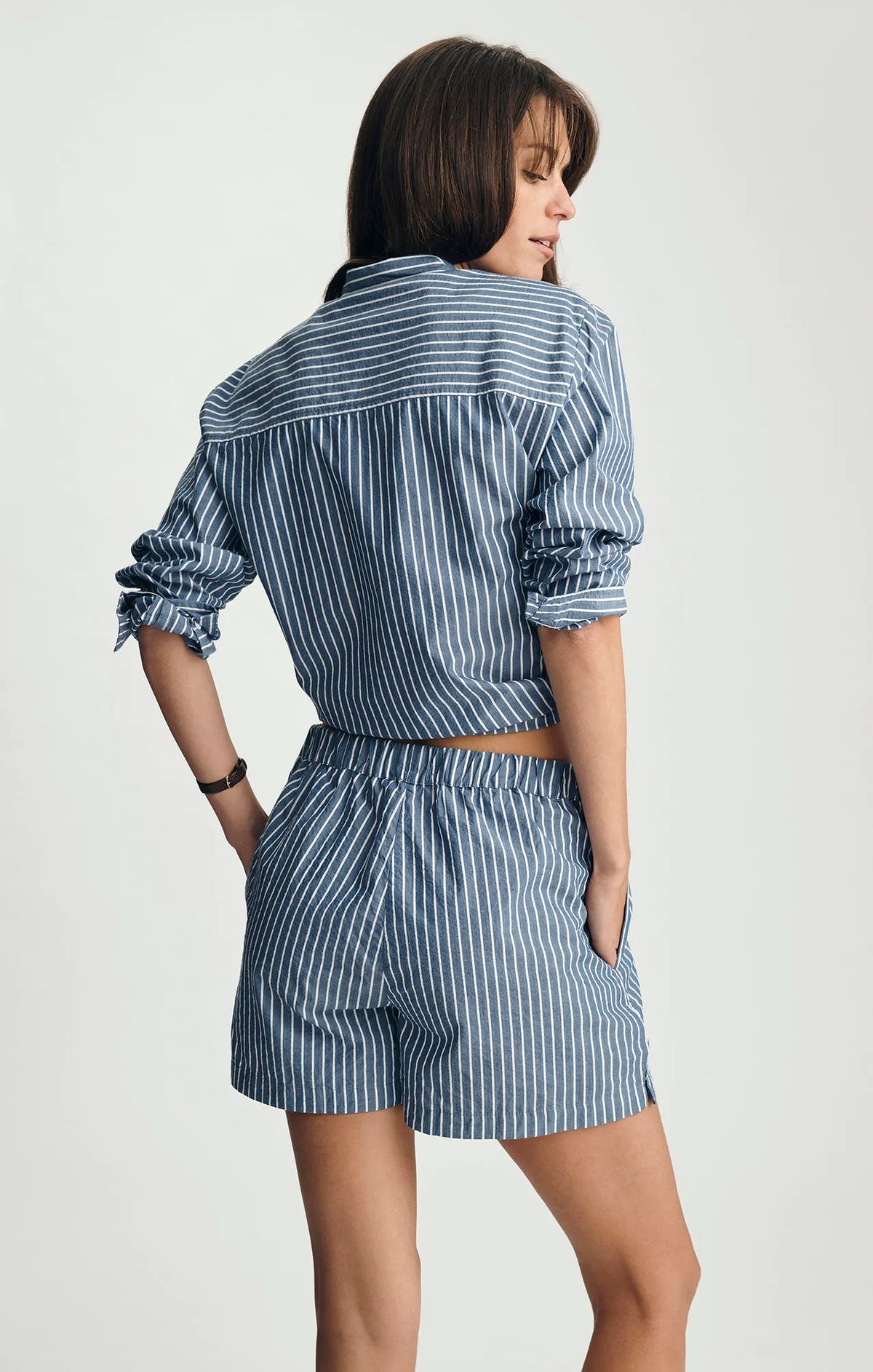 Striped Dark Blue