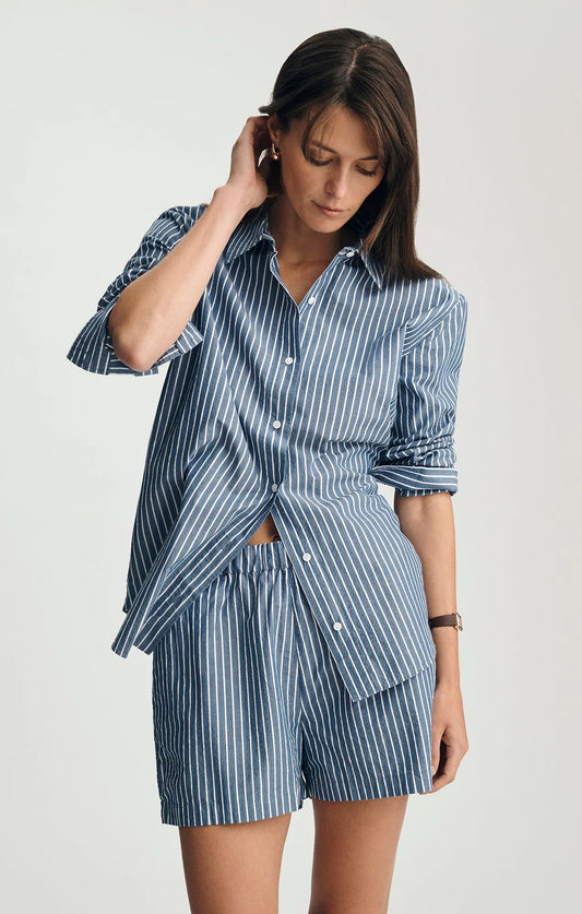 Striped Dark Blue