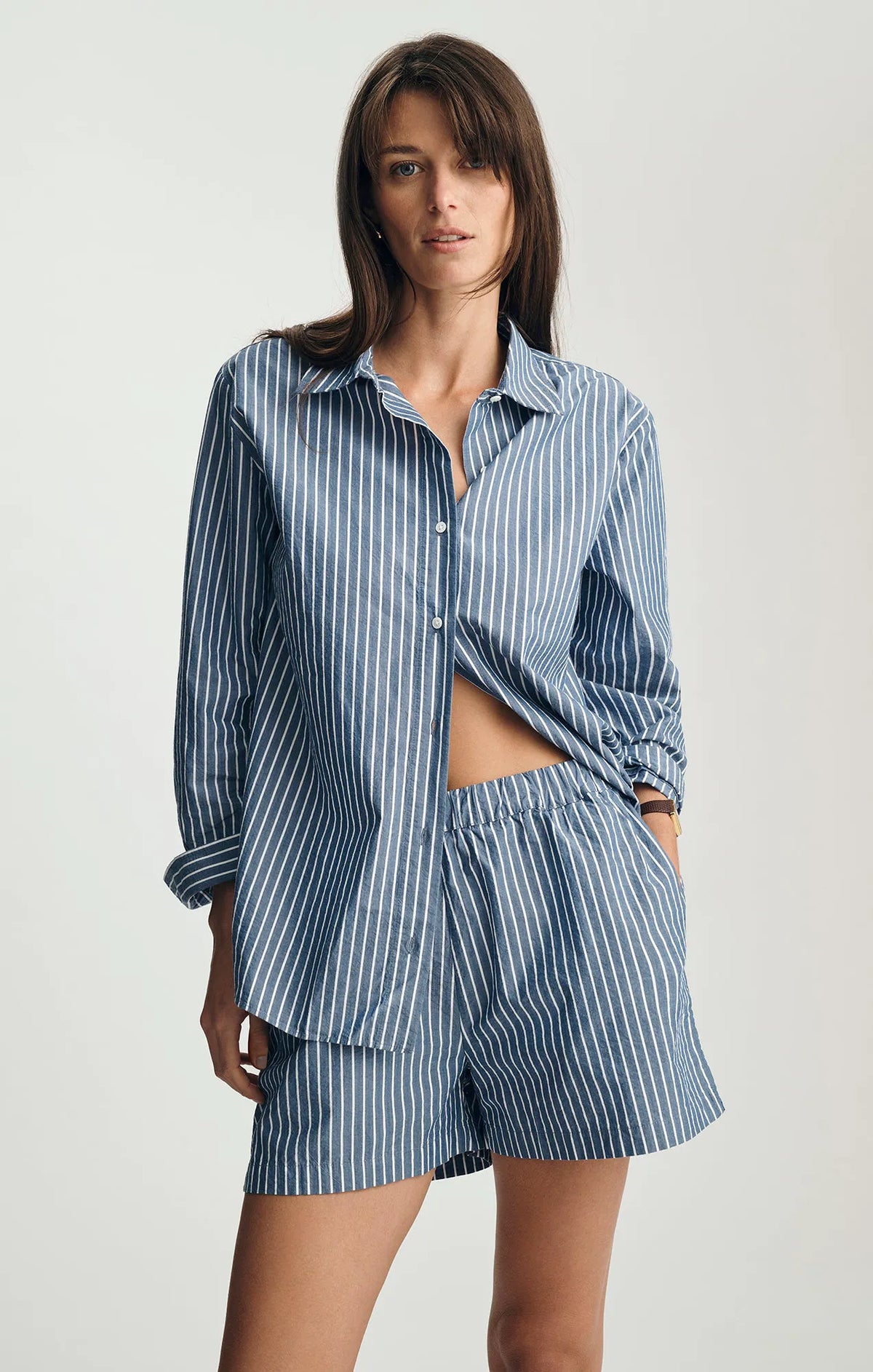 Striped Dark Blue