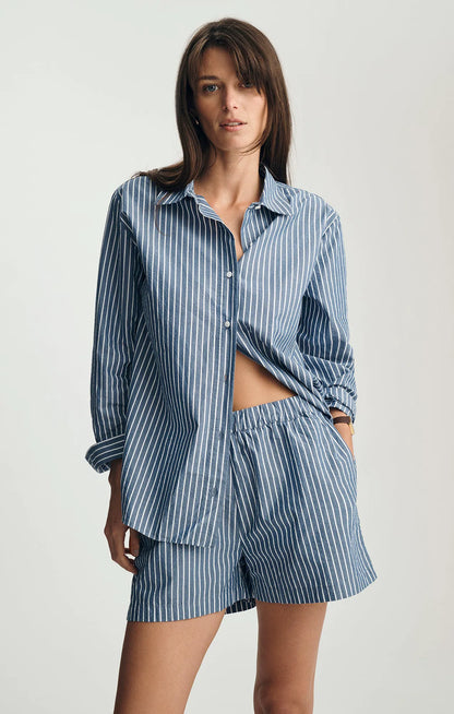 Striped Dark Blue