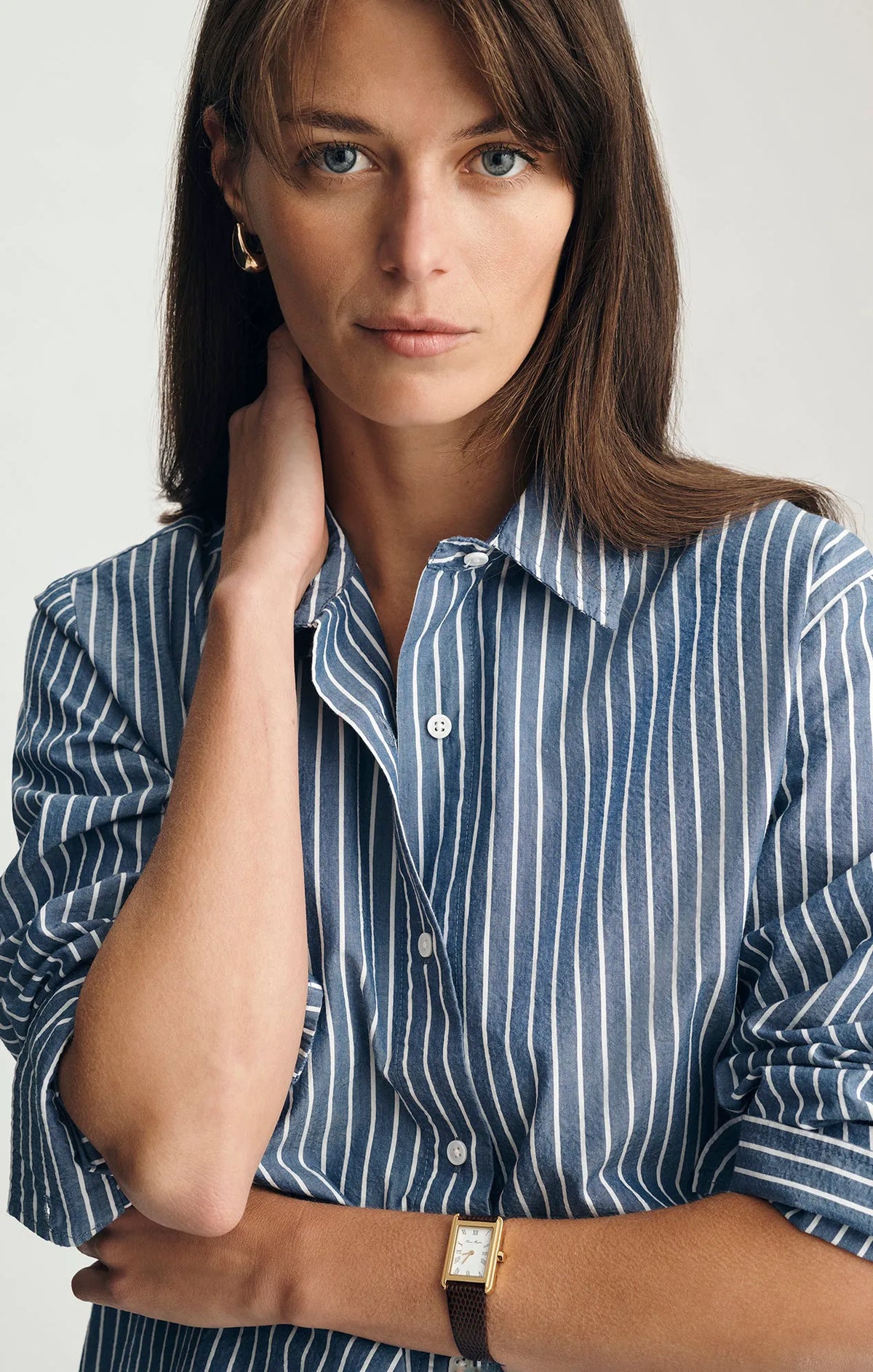 Striped Dark Blue