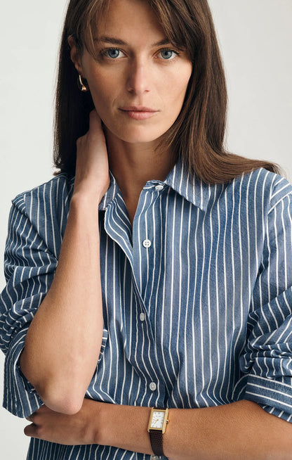 Striped Dark Blue