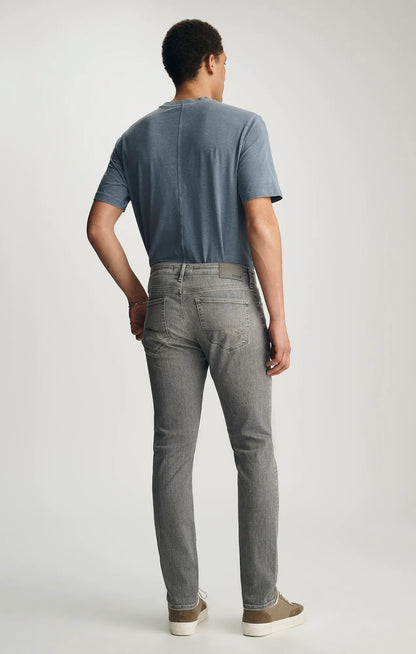Grey Brushed Feather Blue