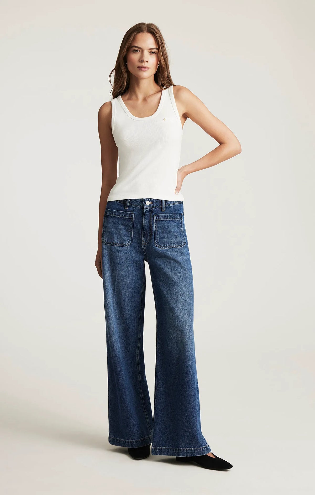 Dark Brushed Classic Denim