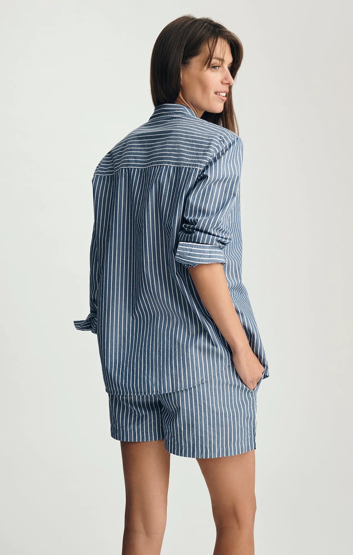 Striped Dark Blue