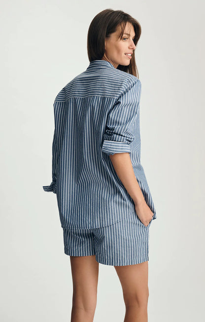 Striped Dark Blue