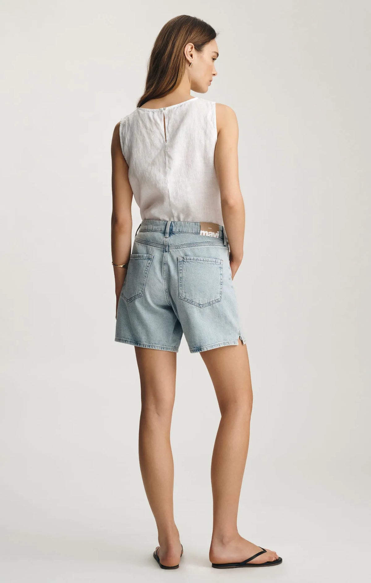 BLEACHED LINEN DENIM